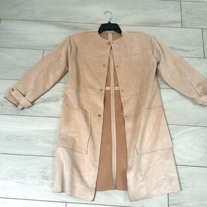 Zara faux suede coat